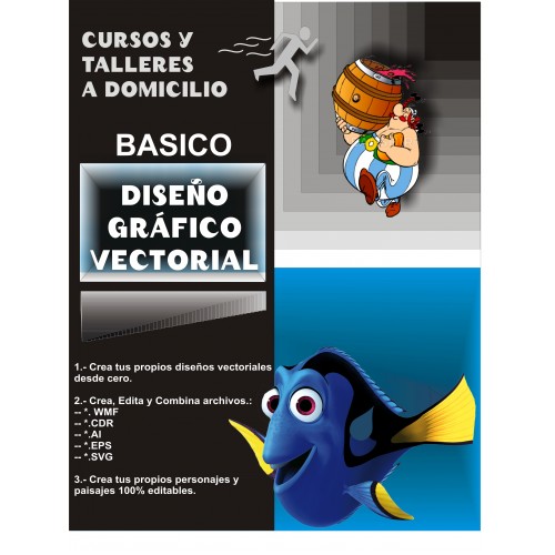 Clases a Domicilio de Diseño Gráfico Vectorial  Básico.
