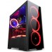 GOLDEN FIELD N17 Case de PC con 3 LED ventiladores rojo PC Gaming ATX caja panel lateral acrílico
