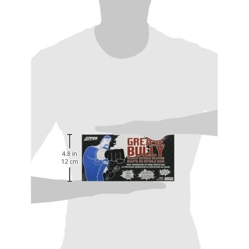 Guantes de Nitrilo Marca EPPCO Ideal para Trabajos Mecanicos Salud y Más.