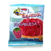 Gelatina Sabor a Frambuesa 5 Porciones Kiko 85g