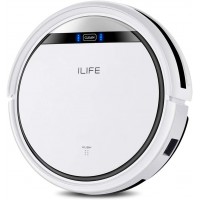 ILIFE V3s aspiradora pro robótica, versión de V3s, cuidado de pelo de mascotas, potente succión sin enredos, diseño delgado, carga automática.