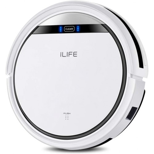 ILIFE V3s aspiradora pro robótica, versión de V3s, cuidado de pelo de mascotas, potente succión sin enredos, diseño delgado, carga automática.