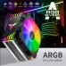 JONSBO CR1000GT ARGB Enfriador de aire de CPU, ventilador de refrigeración de CPU RGB con 4 tubos de calor.