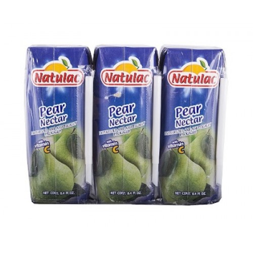 Nectar Pera UHT Natulac 3 X 250ml