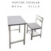 Pupitre escolar Mesa Silla tipo "C"