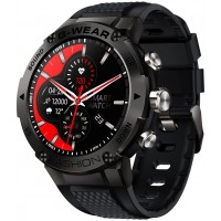 Reloj Inteligente Negro, rastreador de actividad de fitness,  llamada Bluetooth, presión arterial, frecuencia cardíaca, monitor de sueño.