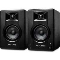 M-Audio BX3 - Monitores de estudio de 3.5 pulgadas, altavoces de PC HD para grabación y multimedia con software de producción de música, 120 W, par.