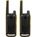 Motorola Solutions T470 Radio bidireccional negro con amarillo recargable paquete de dos unidades
