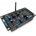 Pyle - Pro Mezclador de audio inalámbrico para DJ, 3 canales, compatible con Bluetooth, controlador de DJ, mezclador de sonido, micrófono PMX7BU.5