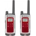Motorola Solutions T482 - Preparación para emergencias color blanco con rojo, paquete de dos unidades recargables