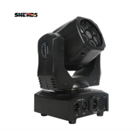 SHEHDS  luces LED de 6x15 W - luces de cabeza móvil 4 en 1 RGBW - luces de escenario profesionales  DJ Disco Party