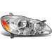 Conjunto de faros delanteros cromados para Toyota Corolla 2003, 2004, 2005, 2006, 2007, 2008, todos los modelos,  lado del conductor y del pasajero