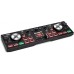 Numark DJ2GO2 Touch - Controlador DJ USB compacto de 2 platos, con mezclador-crossfader, interfaz de audio y rueda de selección con capacidad táctil