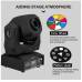Cabezal de haz de luz móvil, lámpara led de cabeza móvil de 60W con controlador DMX para proyector, luces de escenario para DJ y discotecas