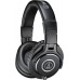Audio-Technica ATH-M40x Audífonos de monitor para estudio profesional + estuche rígido para audífonos de tamaño completo Slappa (SL-HP-99).