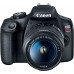 Canon EOS Rebel T7 Cámara DSLR con lente de 18-55mm | Wi-Fi integrado | Sensor CMOS de 24.1 MP | Procesador de imagen DIGIC 4+ y videos Full HD