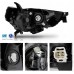 Conjunto de faros delanteros Toyota 4Runner 2014-2023 de proyector estilo fábrica - Carcasa negra