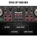 Numark DJ2GO2 Touch - Controlador DJ USB compacto de 2 platos, con mezclador-crossfader, interfaz de audio y rueda de selección con capacidad táctil