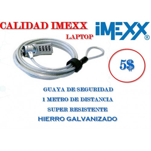 Guaya De Seguridad Imexx Para Laptop