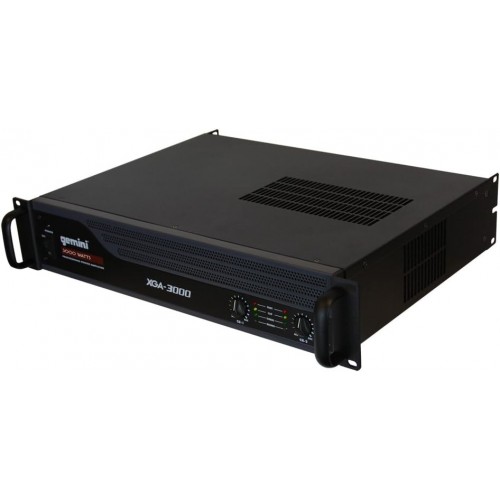 Gemini XGA-3000 - Amplificador de potencia para equipos de DJ y 3000 vatios de potencia pico instantánea (3000 W)