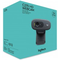 Cámara Web Logitech C270 3MP 1280 x 720Pixeles USB 2.0 Negro