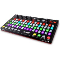 AKAI Fire profesional - Controlador MIDI USB para FL Studio con 64 almohadillas RGB Clip - matriz de almohadilla de tambor
