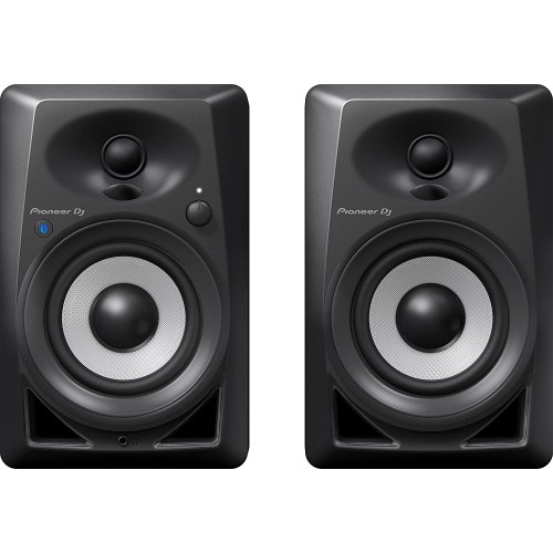 Pioneer DJ DM-40BT - Sistema de monitor de escritorio con funcionalidad Bluetooth, 4 pulgadas negro