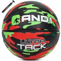 AND1 Ultra Grip - Balón de baloncesto de goma avanzada, tamaño oficial 29.5 pulgadas, interiores y exteriores