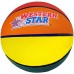 Western Star Pelota de baloncesto de goma tamaño oficial - Entrenamiento de agarre extra - 29.5 pulgadas - Multi Color
