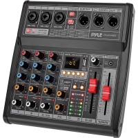 Mezclador de audio profesional Bluetooth DJ Mezclador de sonido con controlador DJ de 3 canales con DSP 16 efectos preestablecidos, interfaz USB