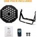 UP Lights, Missyee - Luces LED RGB de 36 x 1 W para DJ activadas por sonido, paquete de 4  luces de escenario - compatible con controlador DMX-512