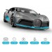MIEBELY Bugatti - Carro de control remoto a escala 1.16 para niños y adultos,  con luces y  velocidad máxima 7.5 millas horas