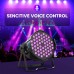 BETOPPER Luces de DJ DMX activadas por sonido, 54 x 3 W, par luces LED RGB para escenario DMX, luces de DJ par para iglesia, concierto