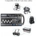 Batería incorporada, portátil, consola DMX512, controlador de iluminación programable de 192 canales DJ 240 escenas