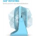 BESKAR Ventilador de escritorio pequeño USB - Ventilador portátil de 6 pulgadas con 3 velocidades de flujo de aire fuerte.
