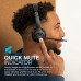 JLab Go Work - Auriculares inalámbricos con micrófono Boom - Bluetooth - Conexión multipunto, más de 45 horas de reproducción