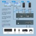 GREATHTEK KVM Switch HDMI Dual Monitor 2 Puertos, 4K 60Hz UHD Resolución YUV, 4 Hub USB 2.0 Soporta dispositivos USB 2.0