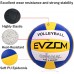 EVZOM Balón Voleibol de playa súper suave, tamaño oficial 5 para exteriores, interiores, piscinas, gimnasios, equipos de voleibol de alta calidad