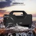 MUSGO Altavoces Bluetooth, altavoz Bluetooth inalámbrico portátil con subwoofer, sonido estéreo HD fuerte de 60 W, impermeable