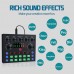 Paquete de equipos de podcast, interfaz de audio con mezclador de DJ todo en uno y micrófono de transmisión de estudio