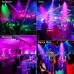 Luces LED para DJ de escenario de 36 W, 9 LED, RGBW, control remoto y DMX, luces de fiesta activadas por sonido - Set de dos