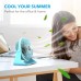 BESKAR Ventilador de escritorio pequeño USB - Ventilador portátil de 6 pulgadas con 3 velocidades de flujo de aire fuerte.