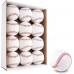 Baisidiwei Paquete de 12 pelotas de béisbol para adultos de tamaño estándar sin marcar y cubierta de cuero, para practicar béisbol para niños