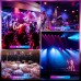 BETOPPER Luces de DJ DMX activadas por sonido, 54 x 3 W, par luces LED RGB para escenario DMX, luces de DJ par para iglesia, concierto