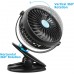 Ventilador con clip en el cochecito portátil recargable por USB, mini ventilador de escritorio de mano, para oficina, dormitorio, cochecito de bebé.