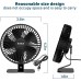 Svinkal Ventilador de escritorio USB, ventilador de mesa de escritorio ultra silencioso de 6 pulgadas, ajuste de 90, alimentado por USB.