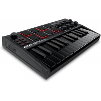 AKAI Professional MPK Mini MK3  Controlador de teclado MIDI USB de 25 teclas con 8 almohadillas de percusión con retroiluminación software