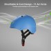 Adyohemt Casco para niños, ajustable,  2 a 8 años de edad, casco de seguridad , para ciclismo, monopatín, scooter. Talla S - Azul