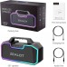 ZEALOT Altavoz Bluetooth portátil de 80 W con doble pareo, IPX7 impermeable para exteriores con batería grande de 14,400 mAh.
