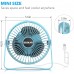 BESKAR Ventilador de escritorio pequeño USB - Ventilador portátil de 6 pulgadas con 3 velocidades de flujo de aire fuerte.